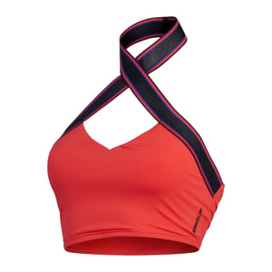 Speedo Bikinitop met halternek en logo voor dames (Lichtroze)
