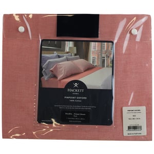 Hackett Home Pinpoint Solid Fitted Double Sheet