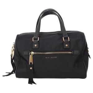 Marc Jacobs Trooper Bauletto Schoudertas in Zwart Nylon