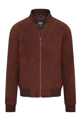 Mans Brown Goat Suede MA-1 Bomberjack-North