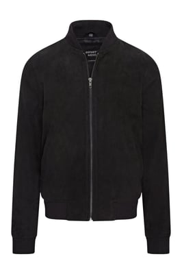 Mans Black Goat Suede MA-1 Bomberjack-North