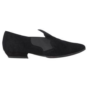 Acne Studios Pointed-Toe Slip-On Loafers in Black Suede