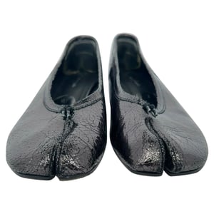 Maison Margiela Tabi Block Heels in Black Leather