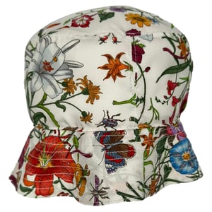 Gucci Printed Twill Bucket Hat in Floral Print Cotton