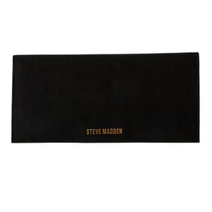 Steve Madden Gladde clutch voor dames (Zwart)