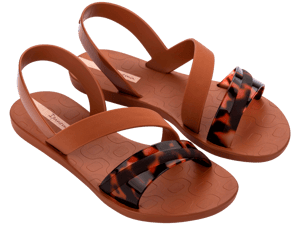 Ipanema Womens Vibrant Sandal Fem Brown/Turtle/Beige