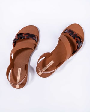 Ipanema Womens Vibrant Sandal Fem Brown/Turtle/Beige