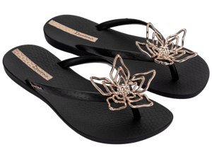 Ipanema Womens Maxi Flower Fem Black/Black/Gold