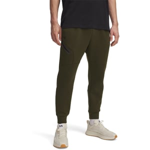 Men's Under Armour Unstoppable Fleece Joggers with Zipped Pocket in Green