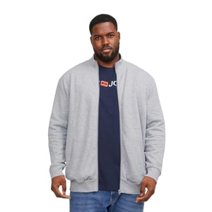 Jack And Jones Heren-sweatjack van Paulos met relaxte pasvorm (Grijze Melange)