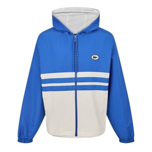 Lacoste Heren-trainingsjack met logo (Blauw/Wit)