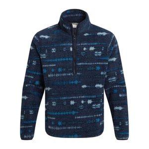 Craghoppers Mens National Trust Rawthey Landscape Fleece Top (Blue Navy)