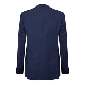 Boss Heren Houndstooth Enkelbreasted Blazer (Blauw)