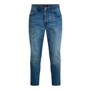 Boss Tapered jeans met 5 zakken voor heren (Marine)
