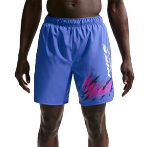 Nike Löparshorts för män med Dri-FIT-grafiktryck (Blå)