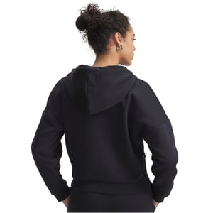 Under Armour Rival-sweatshirt met capuchon en ruime pasvorm voor dames (Zwart)