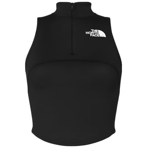 The North Face Rib Panel Zip Womens Black Top