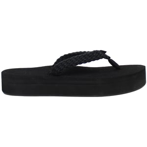 Roxy Tidepool Womens Black Platform Flip-Flops