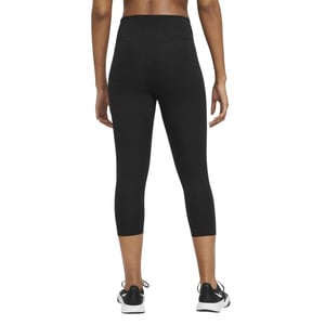 Nike Dri-FIT-legging met korte pijpen voor dames (Zwart, Wit)