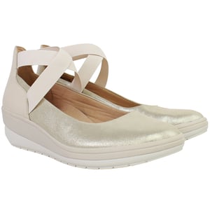 Vionic Ellery Womens Beige Wedges