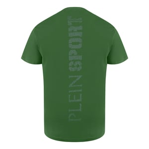Korte Mouw T-shirt in Olijf