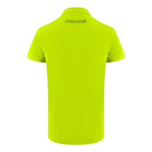 Basis Korte Mouw Kraag Logo Polo Shirt in Geel
