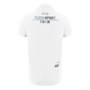 Korte Mouw Kraag Polo Shirt in Wit