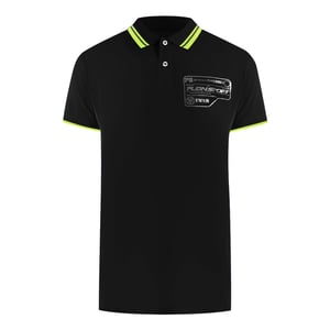 Zwarte Polo T-shirt met Korte Mouwen en Kraaglogo