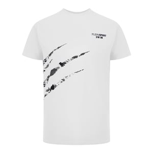 Short Sleeve Scratch Logo T-shirt in White