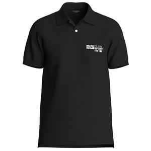 Short Sleeve Collar Logo Polo Shirt in Black