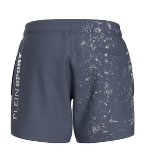 Water Tiger Logo Swim Shorts in Grey