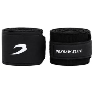 BoxRaw 4.5m Black Hand Wraps