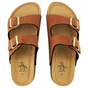 Penguin Port 2 Womens Tan Sliders