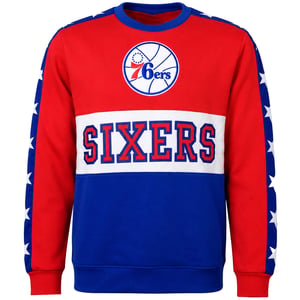 Mitchell & Ness NBA Philadelphia 76ers Leading Scorer Mens Red Sweater