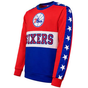 Mitchell & Ness NBA Philadelphia 76ers Leading Scorer Mens Red Sweater