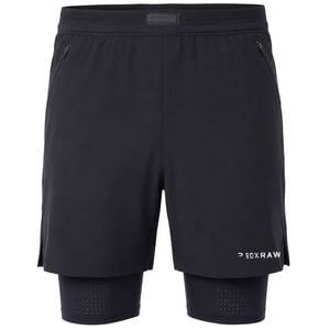 BoxRaw Sparring Club 2in1 Mens Black Shorts