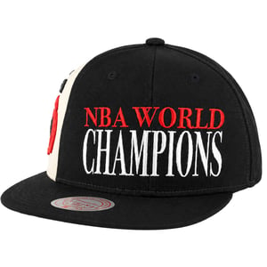 Mitchell & Ness NBA Houston Rockets 75th Canal World Champ Black Cap