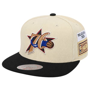 Mitchell & Ness NBA Philadelphia 76ers Vintage Jockey Off White Cap