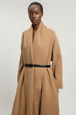 Knit Oversized Belted Midi Coatigan