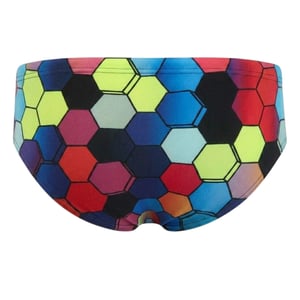 Speedo Geometrische zwembroek voor heren met zeshoekig patroon en volledige bedekking (Veelkleurig)
