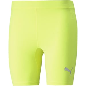 Men's Puma Short Tights in Yellow Alert