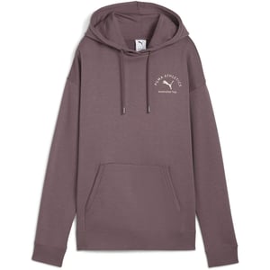 Women's Puma Class Relaxed Overhead Tech Fleece Hoodie in Raisin