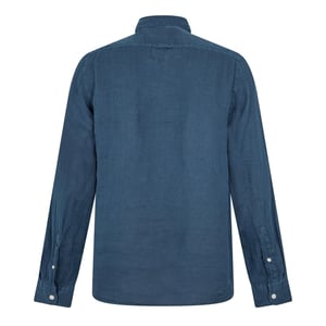 Men's Woolrich Wool Linen Shirt in Aviation