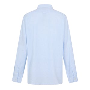 Men's Woolrich Wool Stripe Shirt in Light Blue