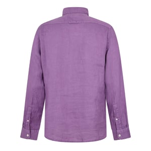 Men's Woolrich Wool Linen Shirt in Grapeade