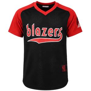 Mitchell & Ness NBA Portland Trail Blazers Final Seconds Mesh Mens Black T-Shirt