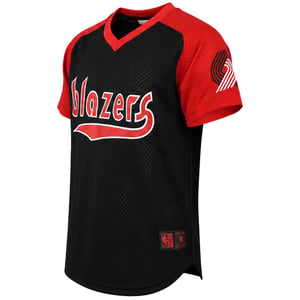 Mitchell & Ness NBA Portland Trail Blazers Final Seconds Mesh Mens Black T-Shirt
