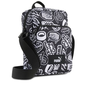 Accessories Puma Academy Aop Portable Cross Body Bag in Black/Turbo Aop