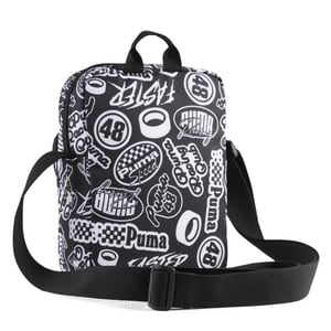 Accessories Puma Academy Aop Portable Cross Body Bag in Black/Turbo Aop