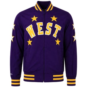 Mitchell & Ness NBA All Star Team History Warm Up 2.0 Mens Purple Jacket